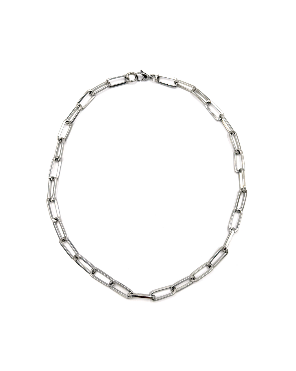 Paper Clip Chain Link Necklace