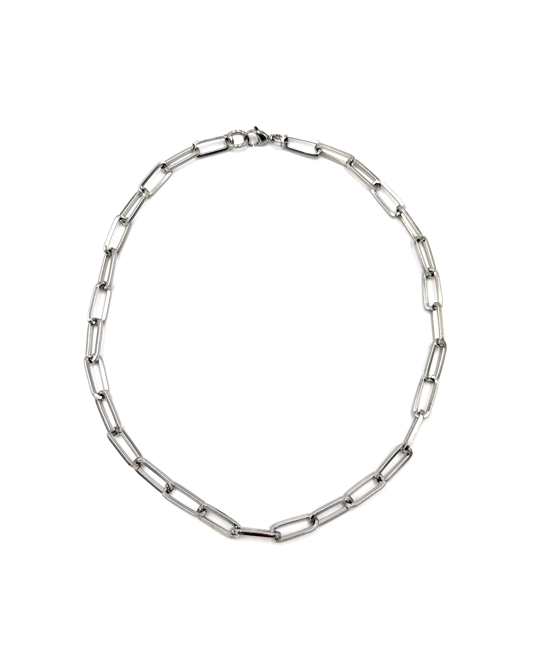 Paper Clip Chain Link Necklace